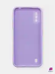 Чехол для Samsung Galaxy A01 силиконовый с бархатной подкладкой и прямыми бортами