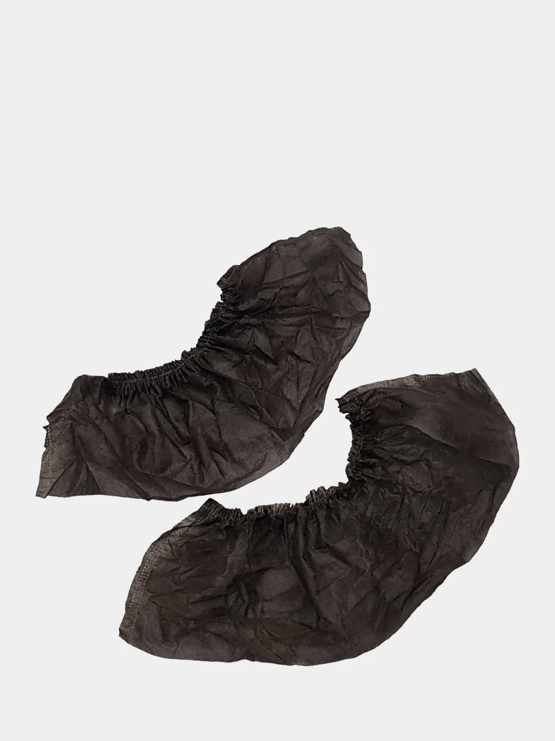 Носки одноразовые, бахилы из НПП, черные, размеры 35-42, 35-45, 50 пар(100 шт)