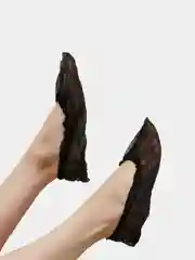Носки одноразовые, бахилы из НПП, черные, размеры 35-42, 35-45, 50 пар(100 шт)