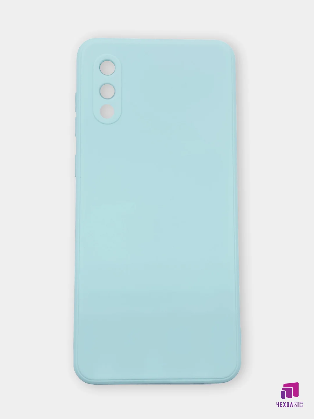 Ледяной чехол для Samsung Galaxy A02 силиконовый с бархатной подкладкой