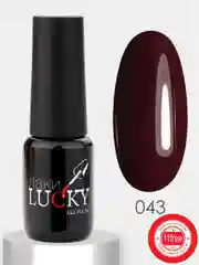 Гель лак для ногтей, гель-лак LuckyLak classic №043, 8g коричневый шоколадный для маникюра