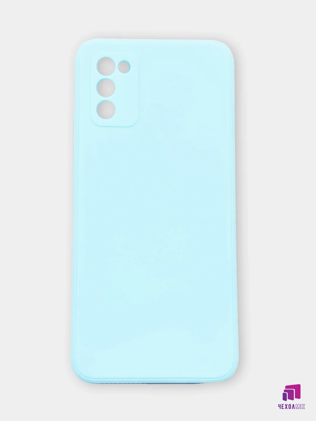 Ледяной чехол для Samsung Galaxy A02S силиконовый с бархатной подкладкой