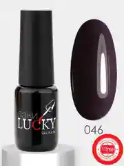 Гель-лак LuckyLak classic 8g №046, темный коричневый, для маникюра и педикюра