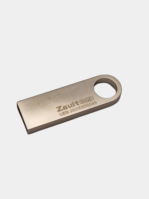 Флешка металлическая USB 2/4/8/16/32/64 Гб