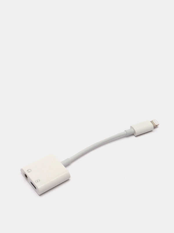 Адаптер MH030 2 в 1: Lightning в Jack 3.5 мм и Lightning