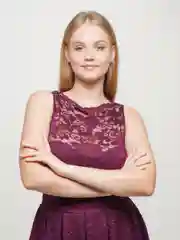 Пурпурный гипюровое платье "LiLi"