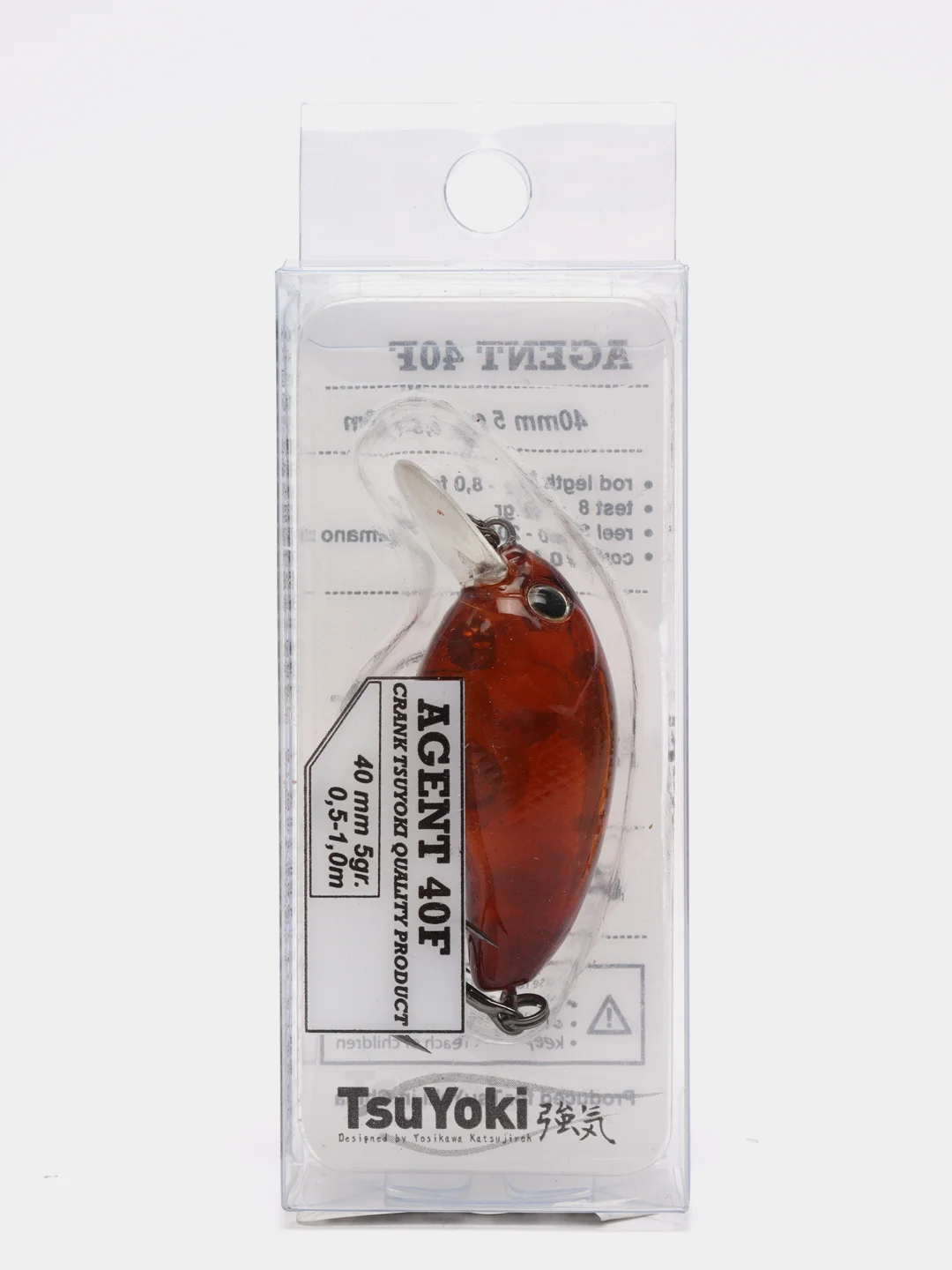 Бежевый воблер TsuYoki Agent 40F