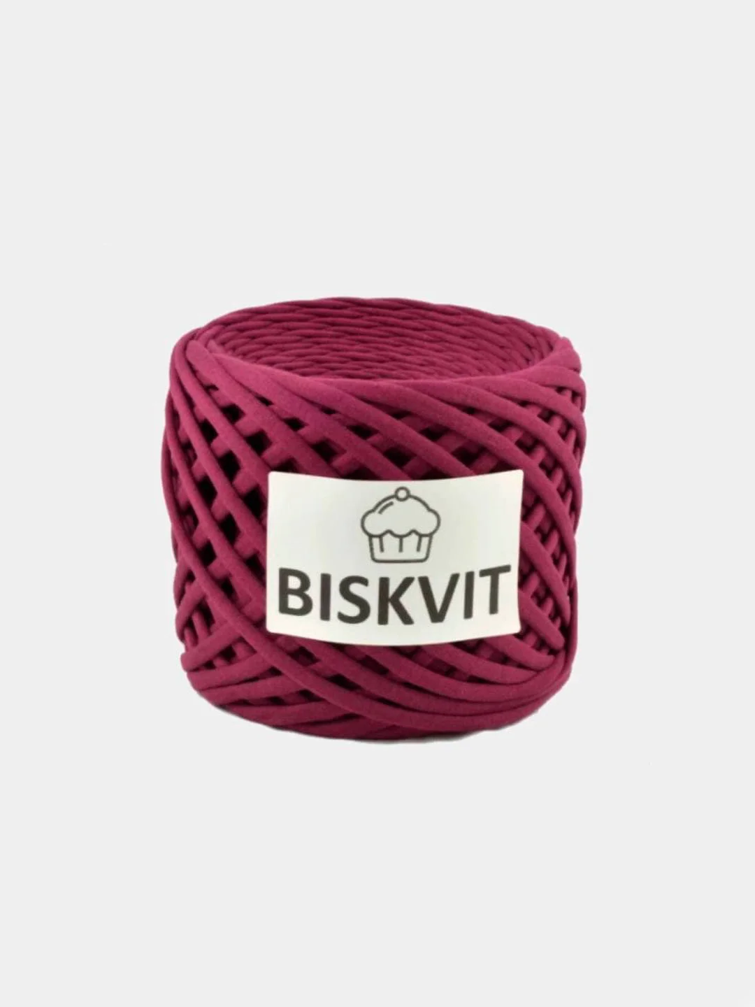 Тёмно-бордовый трикотажная пряжа для рукоделия Biskvit