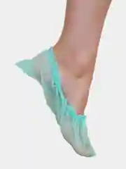 Носки одноразовые, бахилы из НПП, зеленые, размеры 35-42, 35-45, 50 пар (100 шт)