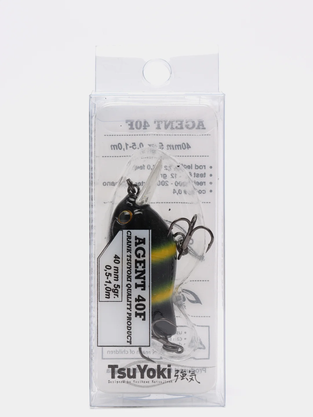 Черный воблер TsuYoki Agent 40F