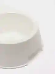 Белый миска для животных, с декором