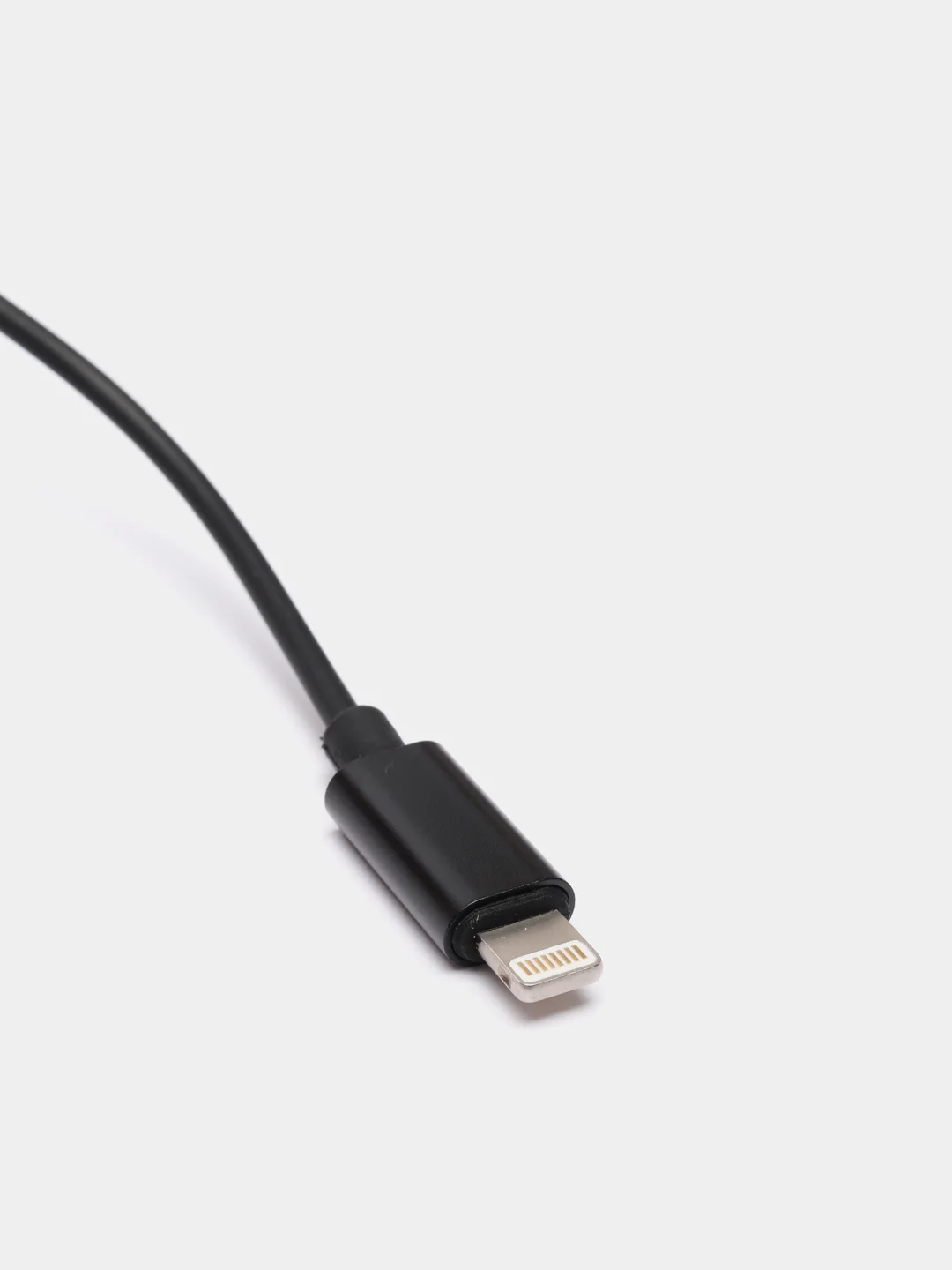 Черный кабель для iPhone AUX Lightning Audio Cable Slver (1m)
