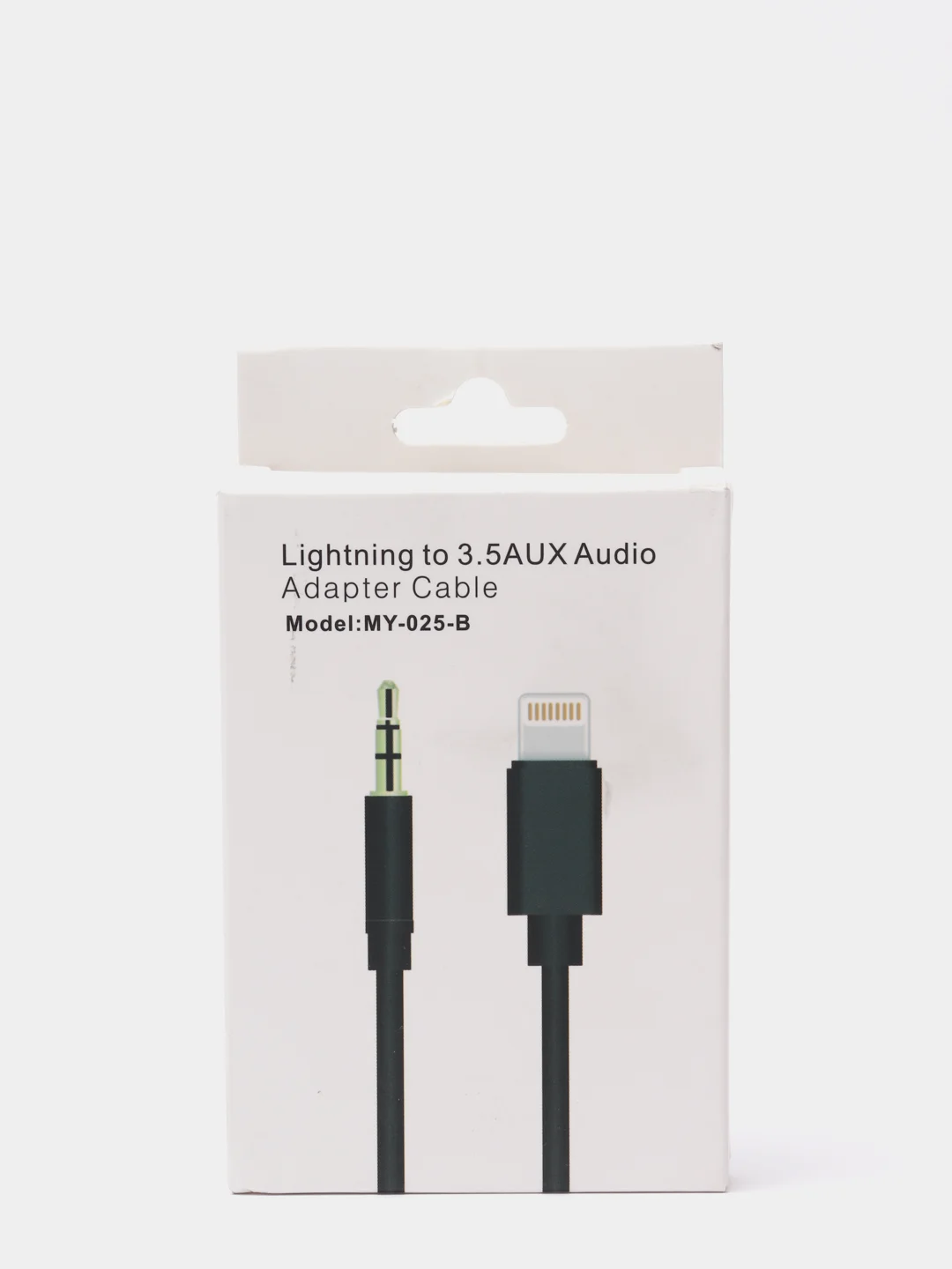 Черный кабель для iPhone AUX Lightning Audio Cable Slver (1m)