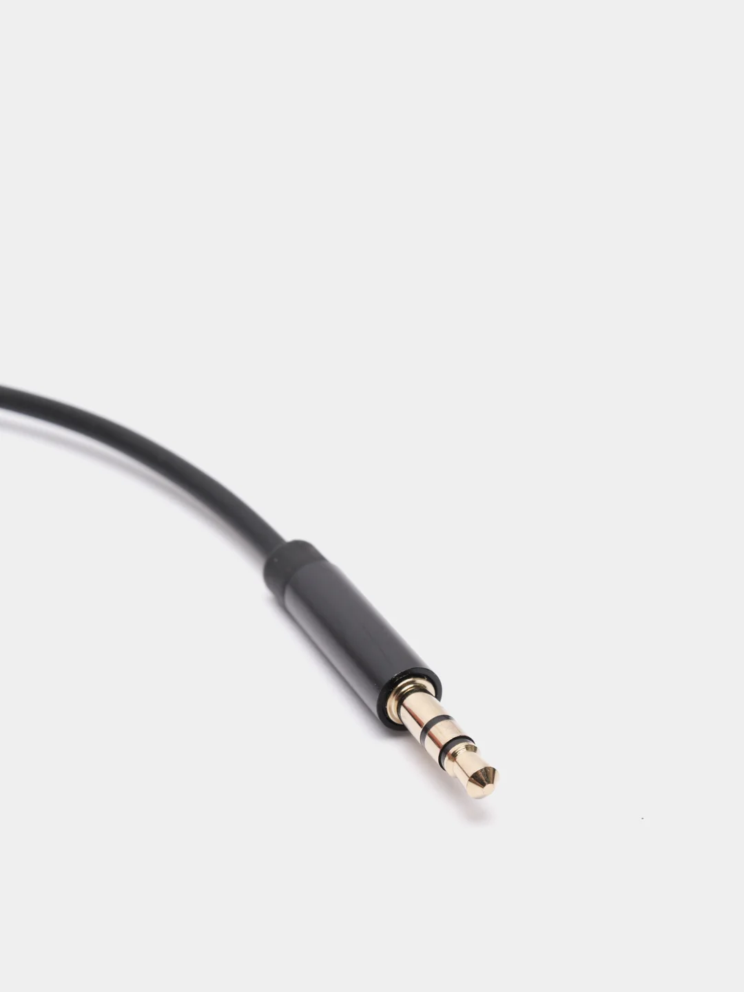 Черный кабель для iPhone AUX Lightning Audio Cable Slver (1m)