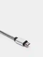 Серебряный кабель usb полностью в металле