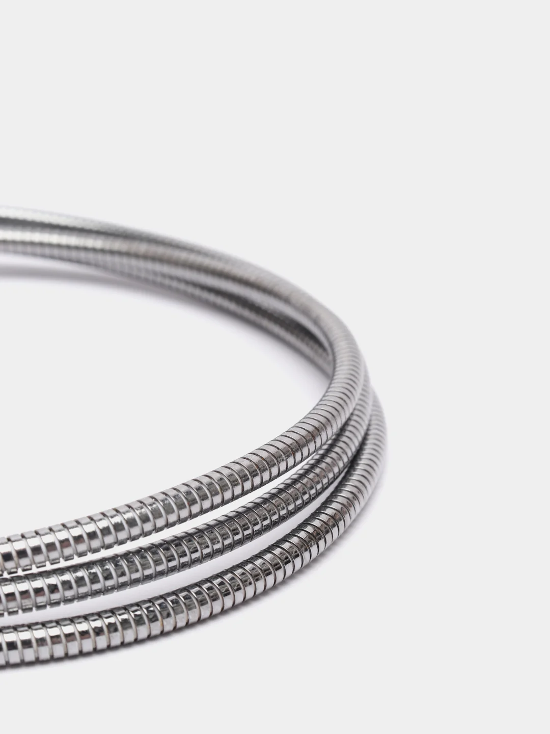 Серебряный кабель usb полностью в металле