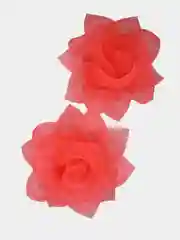 Коралловый бант для девочки, пара