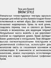 Тени для бровей Brow Style 3 вида