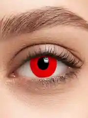 Красный карнавальные цветные линзы Illusion Rio, 8, 6, 3 месяца, 2 блистера