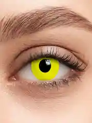 Желтый карнавальные цветные линзы Illusion Rio, 8, 6, 3 месяца, 2 блистера