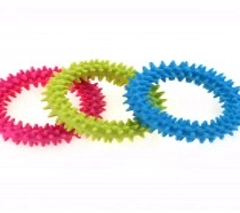 Игрушка резиновая для собак "Кольцо", с шипами, 11,5 см