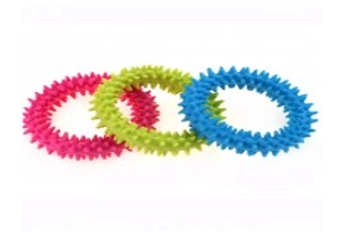 Игрушка резиновая для собак "Кольцо", с шипами, 11,5 см