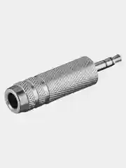 Аудио-переходник, 6,3 mm jack - 3,5 mm jack