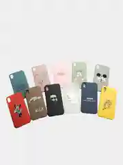 Чехол для iPhone XR силиконовый, матовый, с рисунком