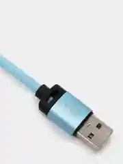 Голубой кабель для iPhone E USB-Lightning, 2 цвета, 1 м