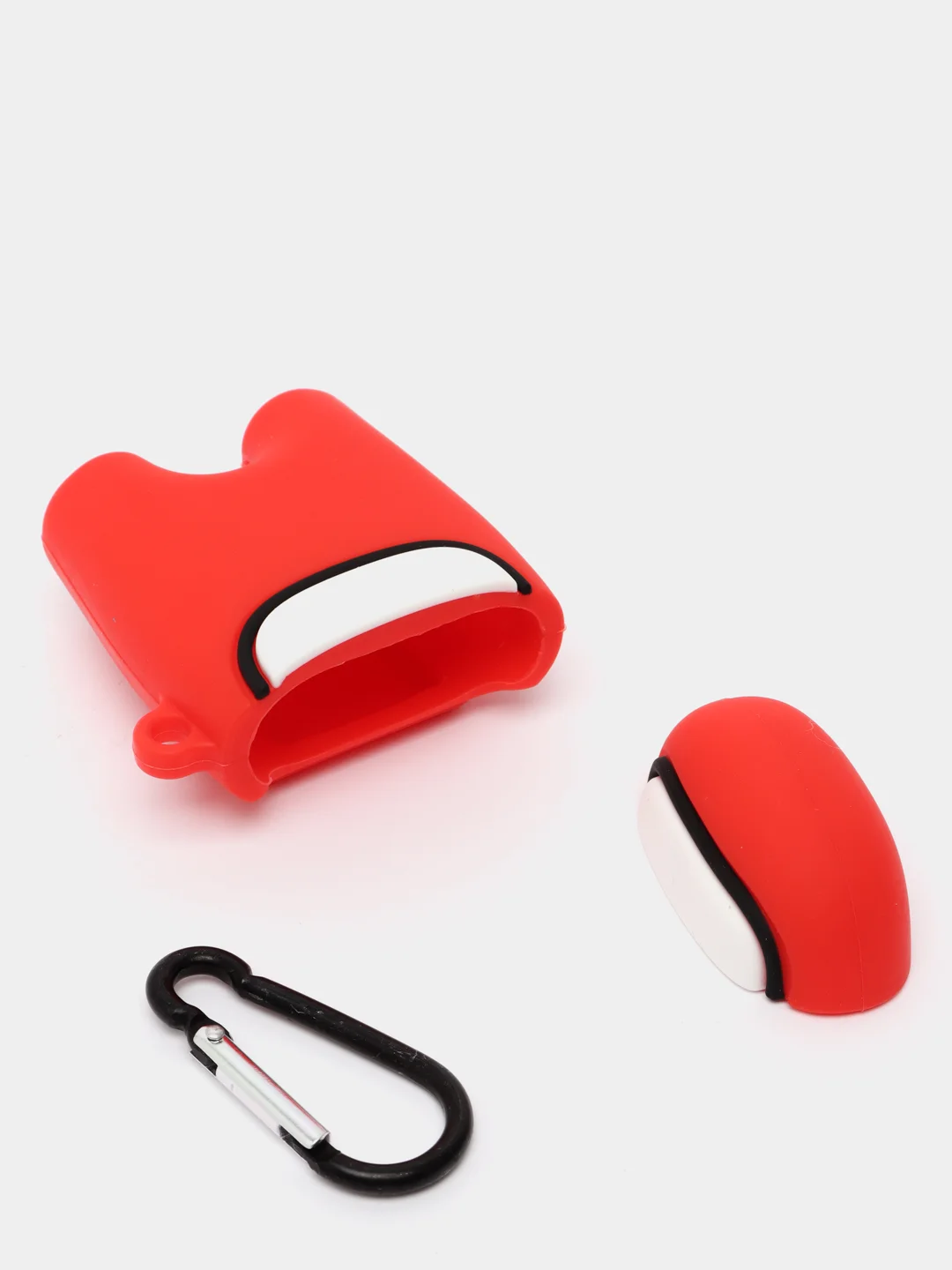 Коралловый силиконовый чехол для наушников Airpods 1, 2