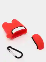 Коралловый силиконовый чехол для наушников Airpods 1, 2