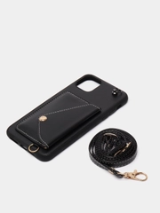 Чехол-сумка с ремешком черный для Apple iPhone 12Pro/12mini/12ProMax/11/11ProMax/11 Pro