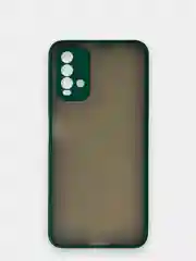 Морской чехол матовый Xiaomi Redmi 9T, Редми 9Т пластиковый  полупрозрачный с цветными кнопками