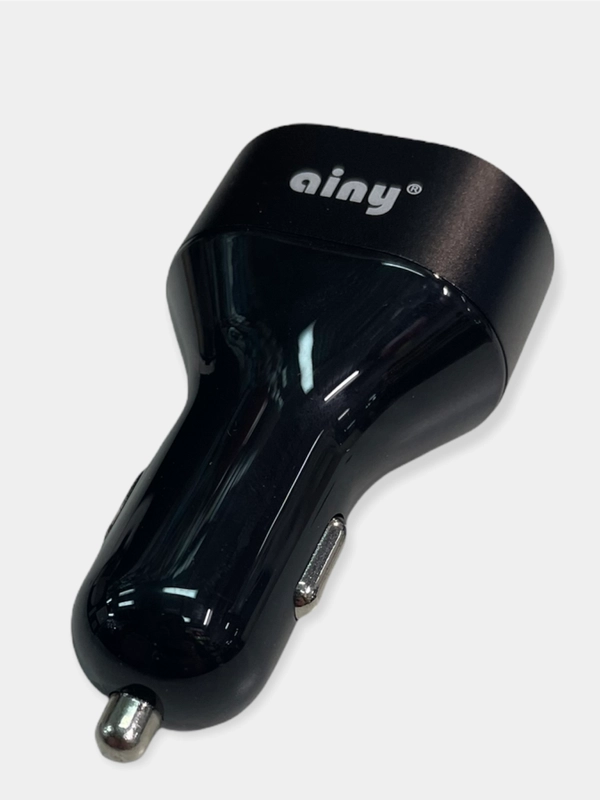 Автомобильное зарядное устройство Ainy EB-075A USB+Type-C  Quick Charge 3.0 черное