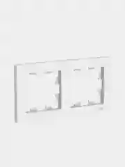 Рамка Schneider Electric AtlasDesign двухпостовая, белый, ATN000102