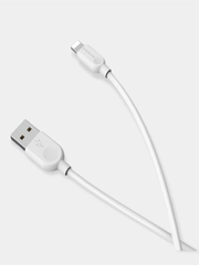 Кабель Borofone BX14 lightning 2 метра,3 метра белый