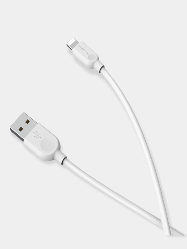 Кабель Borofone BX14 lightning 2 метра,3 метра белый