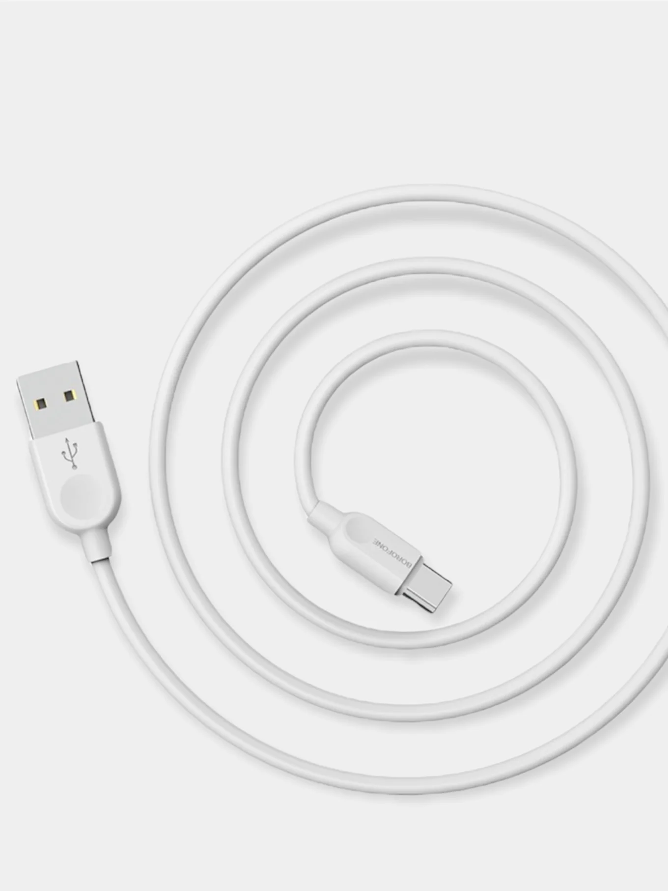 Кабель Borofone BX14 Type-C, 2-3 метра, белый