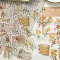 Желтый наклейки-стикеры для скрапбукинга, набор