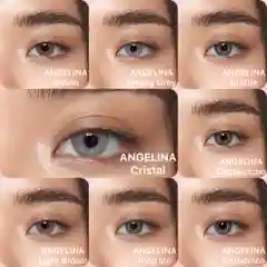 Цветные линзы ANGELINA Brown/ Цветные линзы карие 00/ 8,6/ 14,2/ 2 шт, контейнер, пинцет