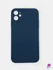 Морской чехол для Phone 11, 12 силиконовый с бархатной подкладкой и прямыми бортами