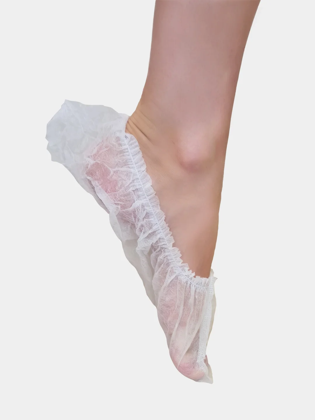 Носки одноразовые, бахилы из НПП, белые, размеры 35-42, 35-45, 50 пар(100 шт)