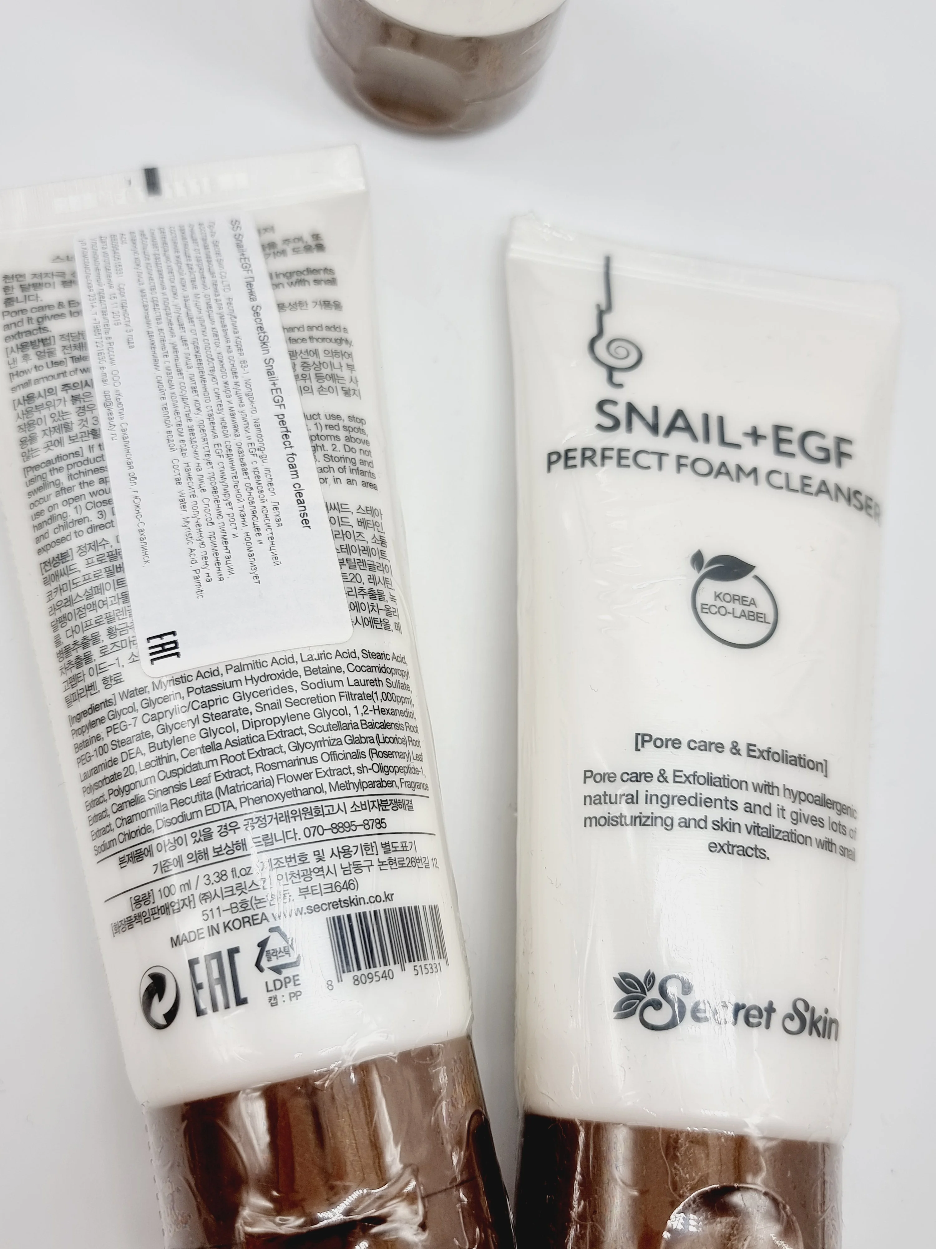 Пенка для умывания с муцином улитки и EGF SECRET SKIN Snail+EGF Perfect, 100 мл