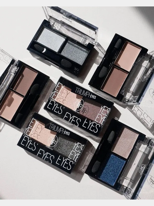 Тени для век двухцветные TRIUMPH EYES 8 оттенков