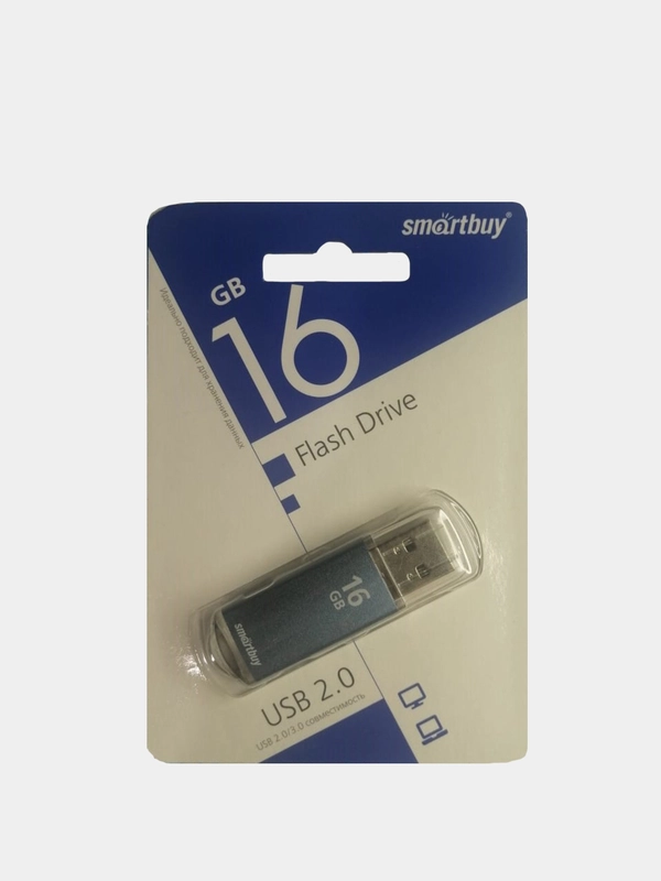 Флеш-память USB 16 Gb Smartbuy V-Cut Blue