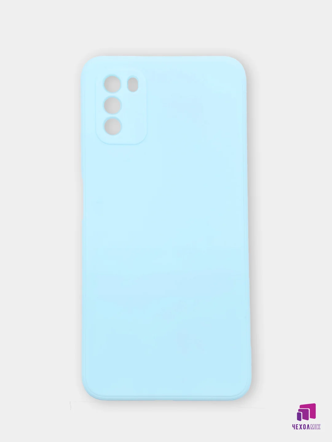 Ледяной чехол для Xiaomi POCO M3 силиконовый (Борта чехла прямые NEW)c бархатной подкладкой