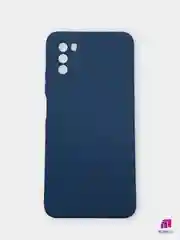 Морской чехол для Xiaomi POCO M3 силиконовый (Борта чехла прямые NEW)c бархатной подкладкой