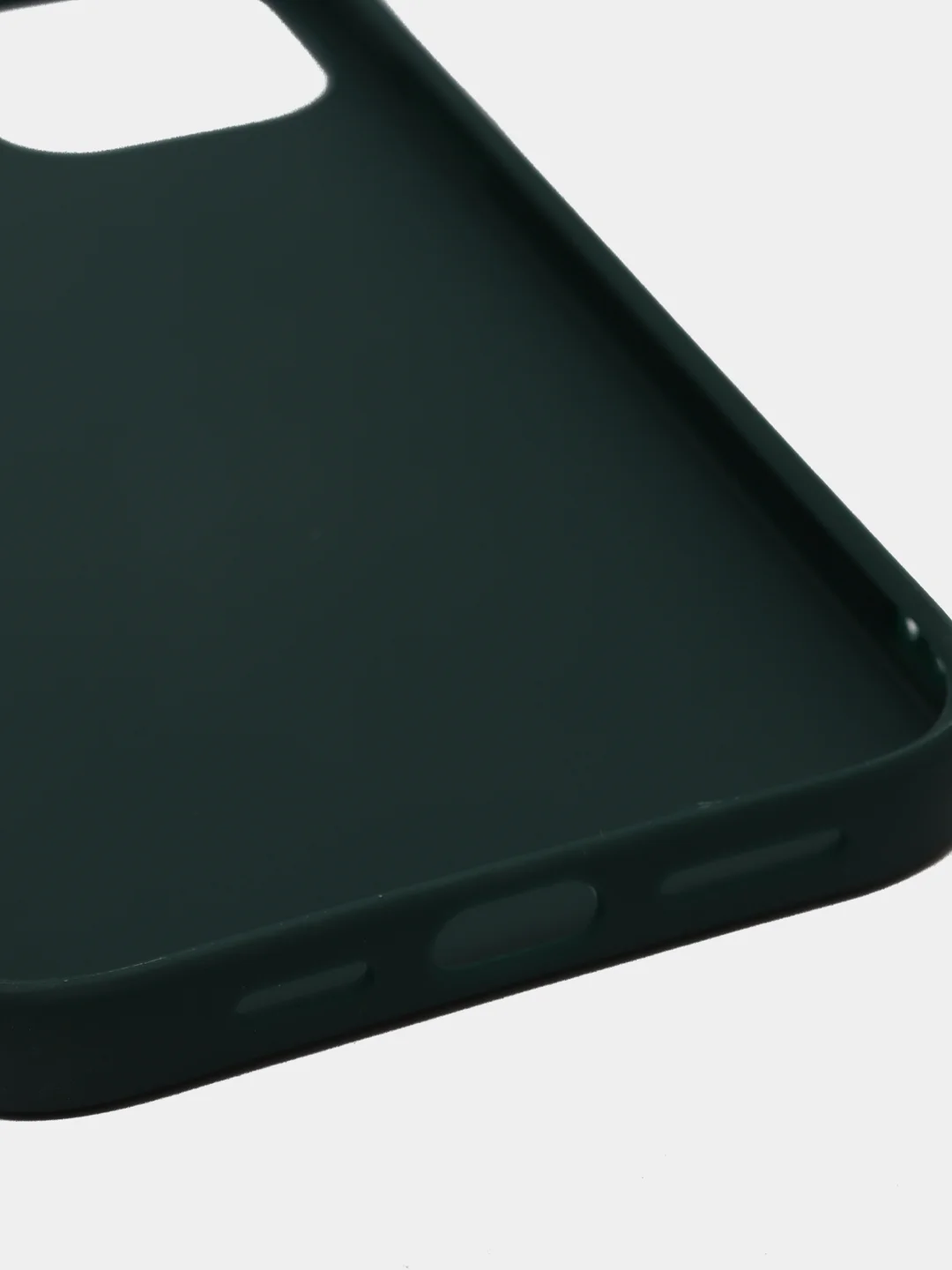Зеленый силиконовый чехол на iPhone 12 Pro Max