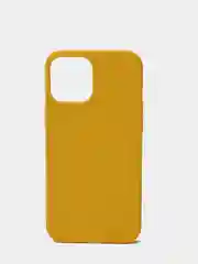 Желтый силиконовый чехол на iPhone 12 Pro Max