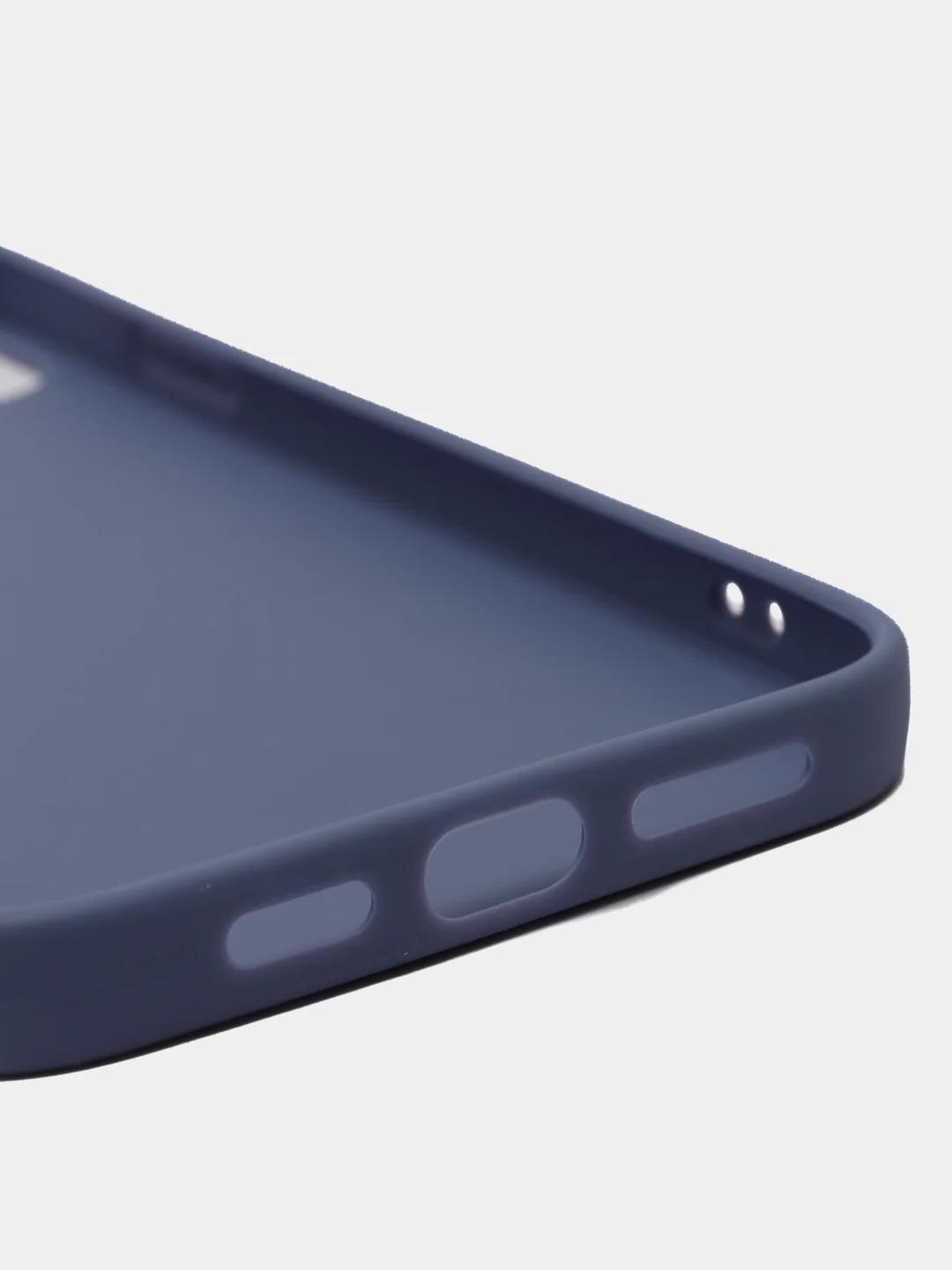 Синий меланж силиконовый чехол на iPhone 12 Pro Max